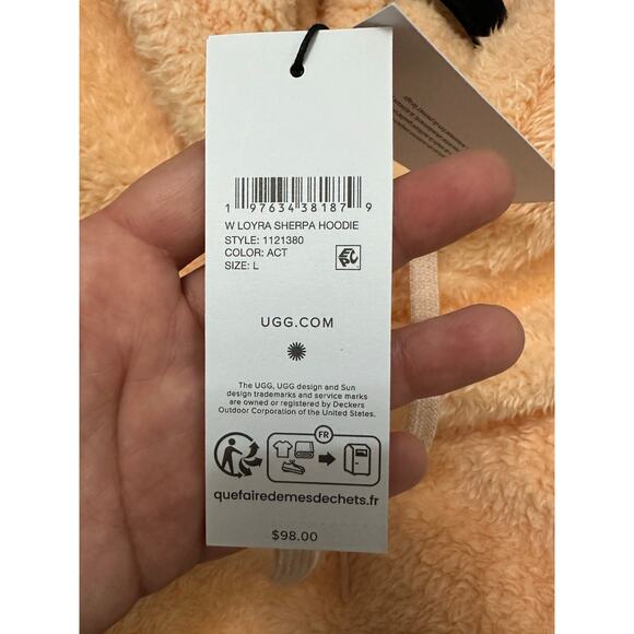 UGG LOYRA Sherpa hoodie L NWT - Picture 7 of 8